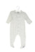 A Grey Onesies from Petit Bateau in size 3-6M for boy. (Front View)