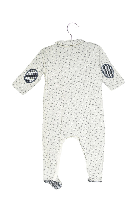 A Grey Onesies from Petit Bateau in size 3-6M for boy. (Back View)