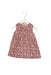 A Red Sleeveless Dresses from Mini A Ture in size 6-12M for girl. (Front View)