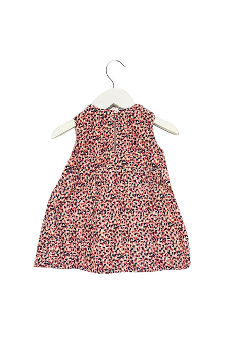 A Red Sleeveless Dresses from Mini A Ture in size 6-12M for girl. (Back View)