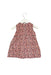 A Red Sleeveless Dresses from Mini A Ture in size 6-12M for girl. (Back View)