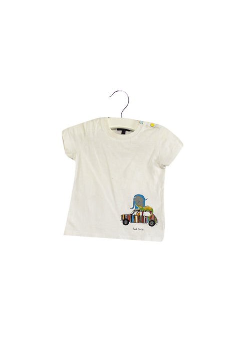 A White Short Sleeve T Shirts from Paul Smith in size 3-6M for boy. (Front View)