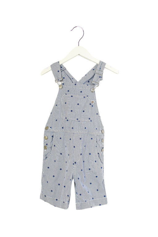 A Blue Overall Shorts from Sunchild in size 6T for girl. (Front View)