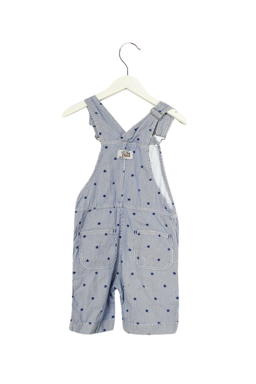 A Blue Overall Shorts from Sunchild in size 6T for girl. (Front View)