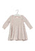 A Pink Long Sleeve Dresses from Seed in size 6-12M for girl. (Front View)