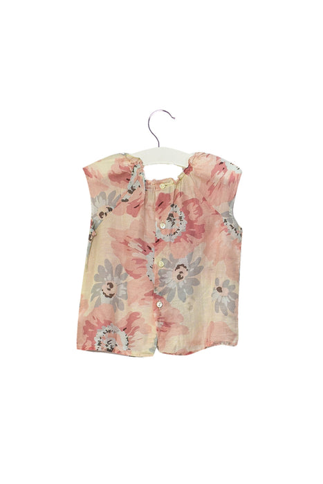 A Pink Sleeveless Tops from Bonpoint in size 6-12M for girl. (Back View)