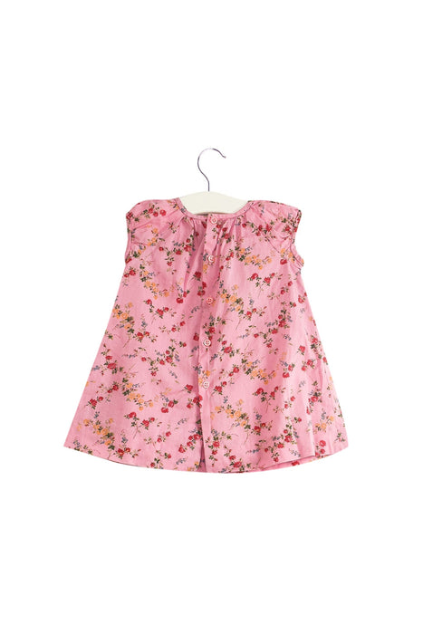 A Pink Short Sleeve Dresses from Bonpoint in size 3-6M for girl. (Back View)