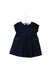 A Navy Short Sleeve Dresses from Jacadi in size 12-18M for girl. (Front View)