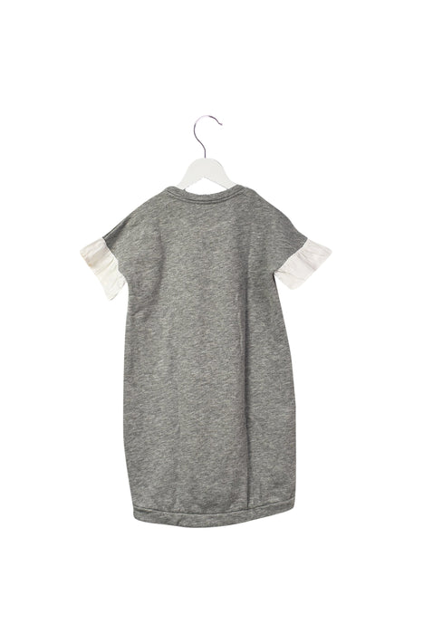 A Grey Short Sleeve Dresses from Pinko in size 8Y for girl. (Back View)