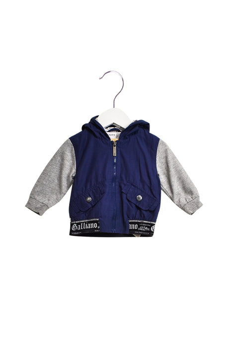 A Blue Lightweight Jackets from John Galliano in size 3-6M for boy. (Front View)