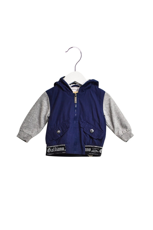 A Blue Lightweight Jackets from John Galliano in size 3-6M for boy. (Front View)