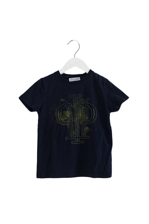 A Navy Short Sleeve T Shirts from I Pinco Pallino in size 6T for boy. (Front View)
