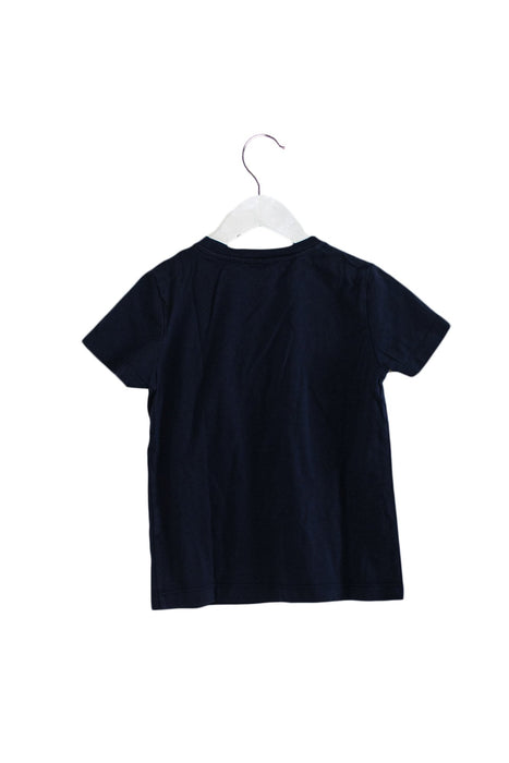A Navy Short Sleeve T Shirts from I Pinco Pallino in size 6T for boy. (Back View)