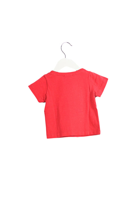 A Pink Short Sleeve T Shirts from Jacadi in size 3-6M for girl. (Back View)