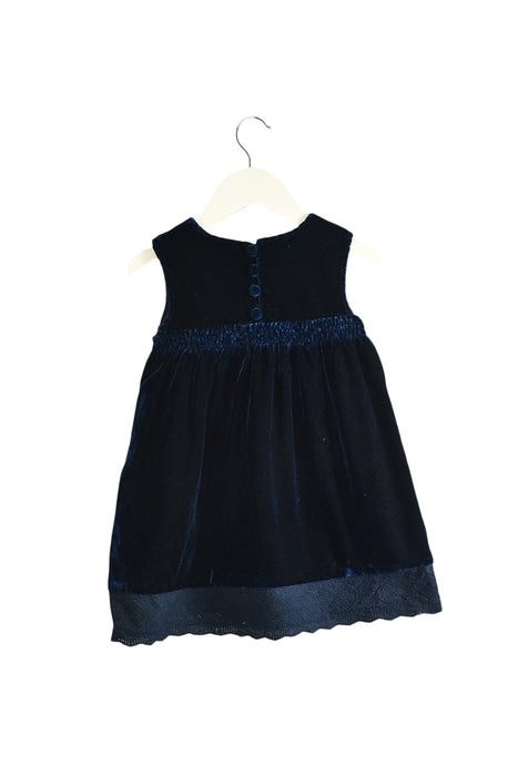 A Navy Sleeveless Dresses from Willow & Finn in size 18-24M for girl. (Back View)