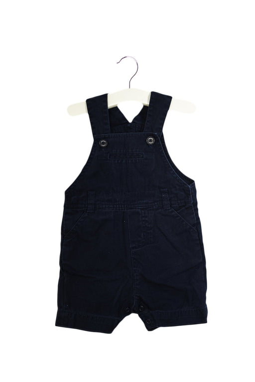 A Navy Overall Shorts from Jacadi in size 3-6M for boy. (Front View)