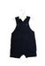 A Navy Overall Shorts from Jacadi in size 3-6M for boy. (Back View)