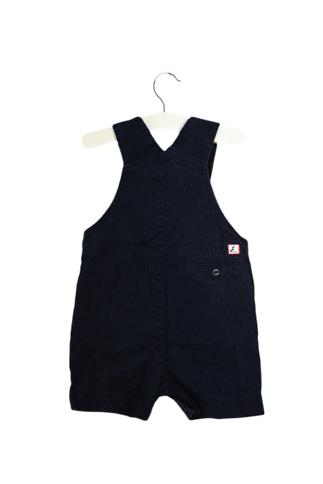 A Navy Overall Shorts from Jacadi in size 3-6M for boy. (Front View)