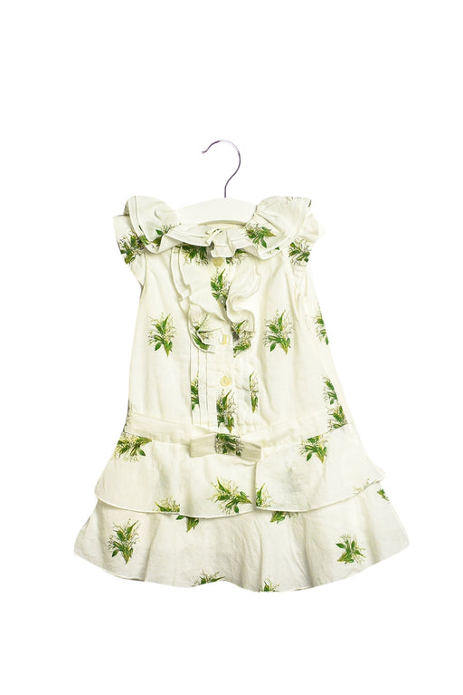 A White Sleeveless Dresses from Nicholas & Bears in size 6-12M for girl. (Front View)