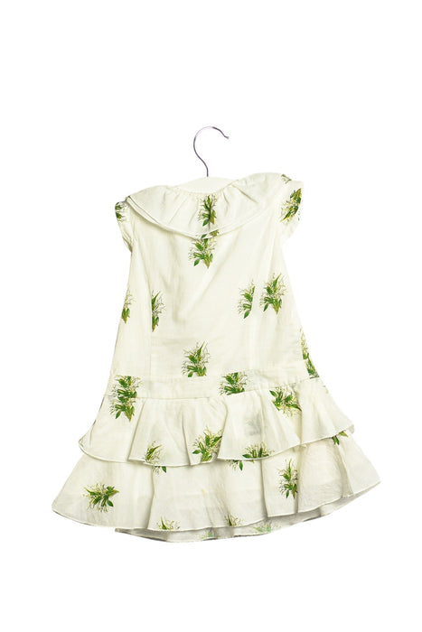 A White Sleeveless Dresses from Nicholas & Bears in size 6-12M for girl. (Back View)