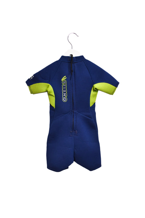 A Navy Wetsuits from O'Neill in size 6-12M for girl. (Back View)