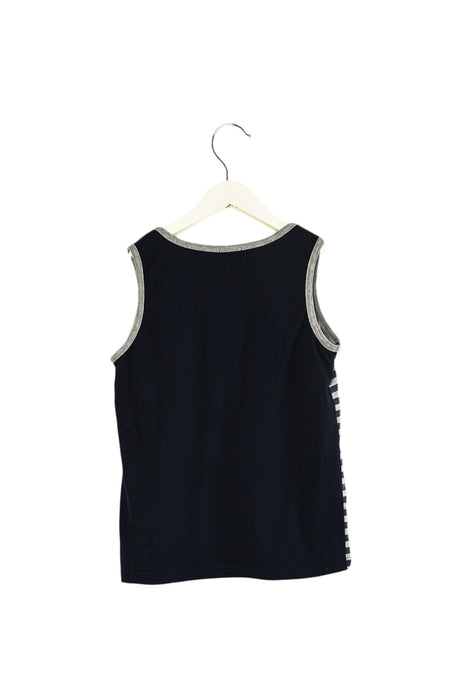 A Navy Sleeveless Tops from Comme Ca Ism in size 11Y for boy. (Back View)