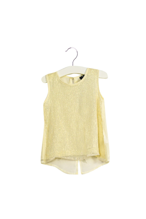 A Beige Sleeveless Tops from Bardot Junior in size 6-12M for girl. (Front View)