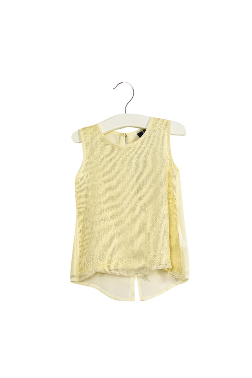 A Beige Sleeveless Tops from Bardot Junior in size 6-12M for girl. (Front View)