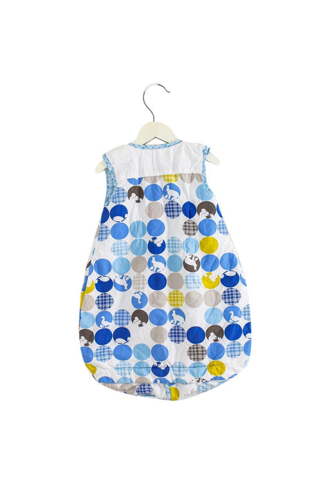 A White Sleepsacs from Stokke in size 0-3M for boy. (Front View)
