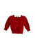 A Red Cardigans from Jacadi in size 3-6M for girl. (Front View)