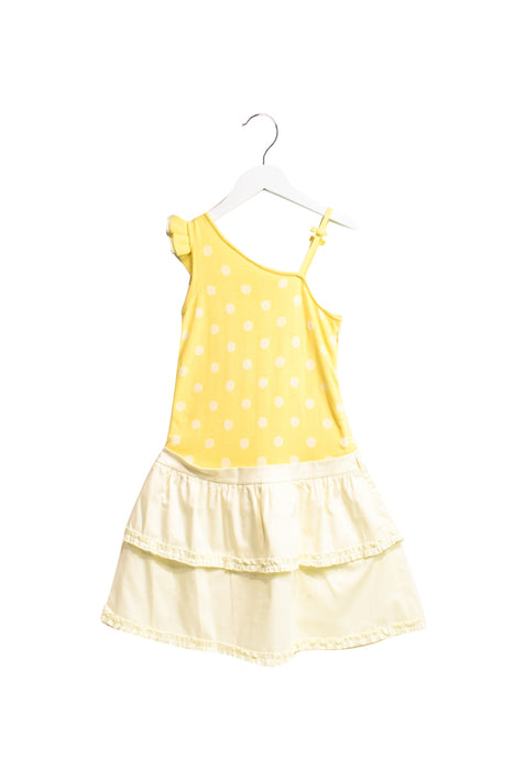 A Yellow Sleeveless Dresses from Nicholas & Bears in size 8Y for girl. (Front View)