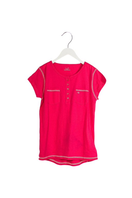 A Pink Short Sleeve T Shirts from Chickeeduck in size 8Y for girl. (Front View)