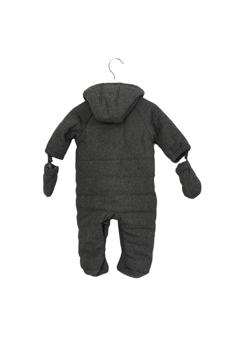 A Grey Snowsuits from Jacadi in size 0-3M for boy. (Back View)