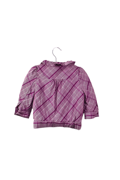 A Purple Lightweight Jackets from Nicholas & Bears in size 6-12M for girl. (Front View)