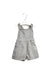 A Grey Overall Shorts from Il Gufo in size 6-12M for boy. (Back View)