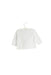 A White Cardigans from Jacadi in size 3-6M for girl. (Front View)