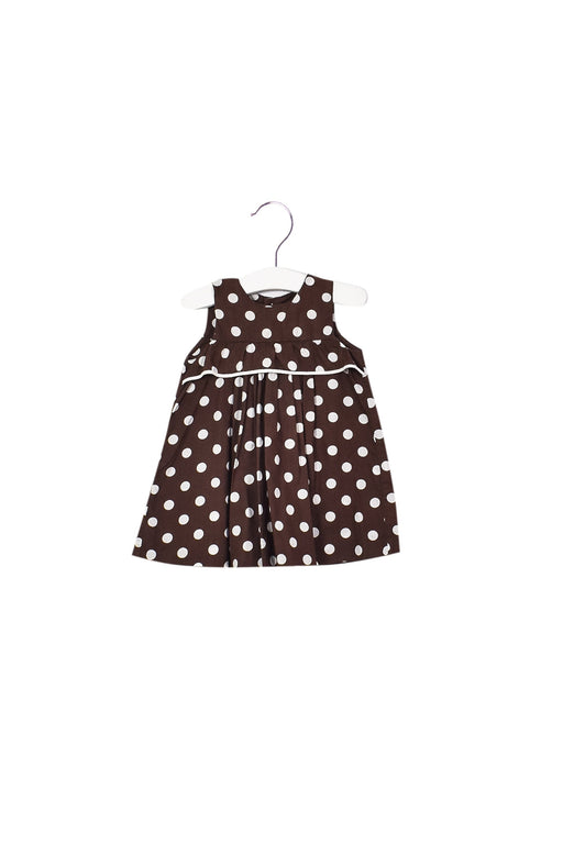 A Brown Dress Sets from Jacadi in size 3-6M for girl. (Front View)