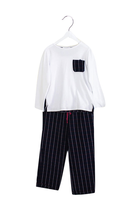 A White Pants Sets from Excuse My French in size 6T for boy. (Front View)