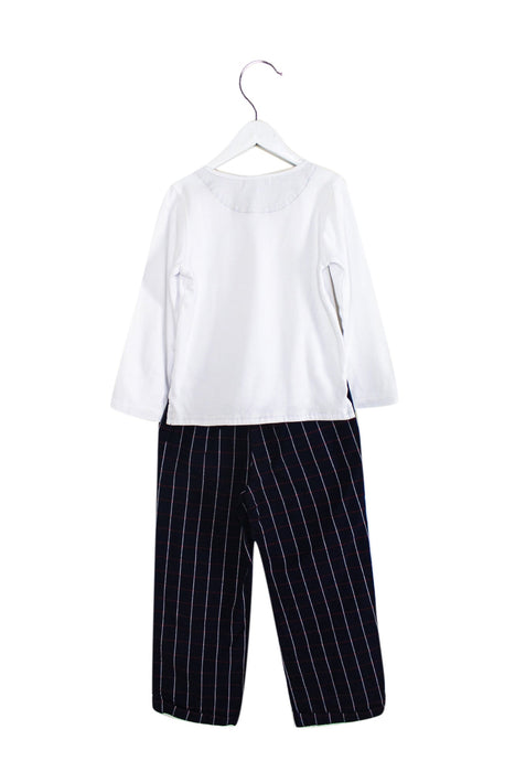 A White Pants Sets from Excuse My French in size 6T for boy. (Back View)