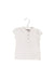 A White Short Sleeve Polos from Jacadi in size 6-12M for girl. (Front View)