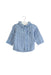 A Blue Shirts from Petit Bateau in size 3-6M for boy. (Front View)