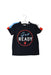 A Black Short Sleeve T Shirts from IKKS in size 6-12M for boy. (Front View)
