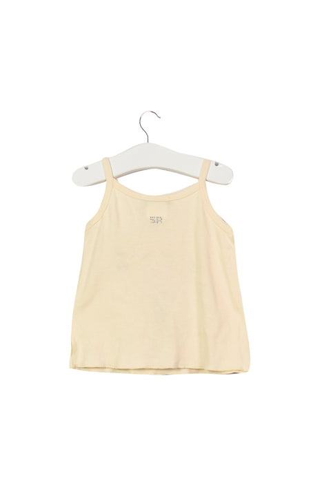 A Beige Sleeveless Tops from Rykiel Enfant in size 6-12M for girl. (Back View)
