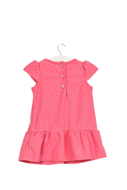 A Pink Short Sleeve Dresses from Janie & Jack in size 0-3M for girl. (Front View)