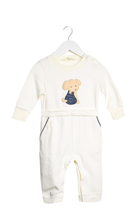 A Beige Long Sleeve Jumpsuits from Nicholas & Bears in size 6-12M for boy. (Front View)