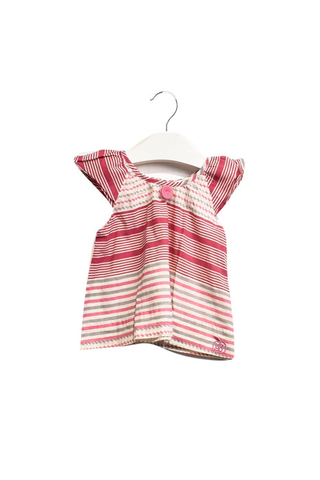 A Pink Short Sleeve Tops from Bonnie Baby in size 3-6M for girl. (Front View)