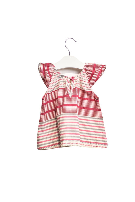 A Pink Short Sleeve Tops from Bonnie Baby in size 3-6M for girl. (Back View)