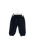 A Navy Casual Pants from Petit Bateau in size 6-12M for girl. (Front View)