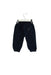 A Navy Casual Pants from Petit Bateau in size 6-12M for girl. (Back View)