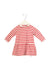 A Pink Long Sleeve Dresses from Petit Bateau in size 12-18M for girl. (Front View)